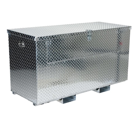 Vestil Portable Tool Box, Aluminum, 49" W x 26" D x 28" H, Added Fold Down Front & Fork Pockets APTS-2448-F-FD